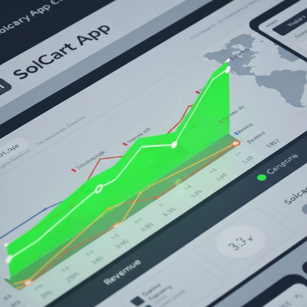 Solcart App Revenue Infographic
